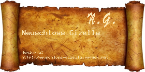 Neuschloss Gizella névjegykártya
